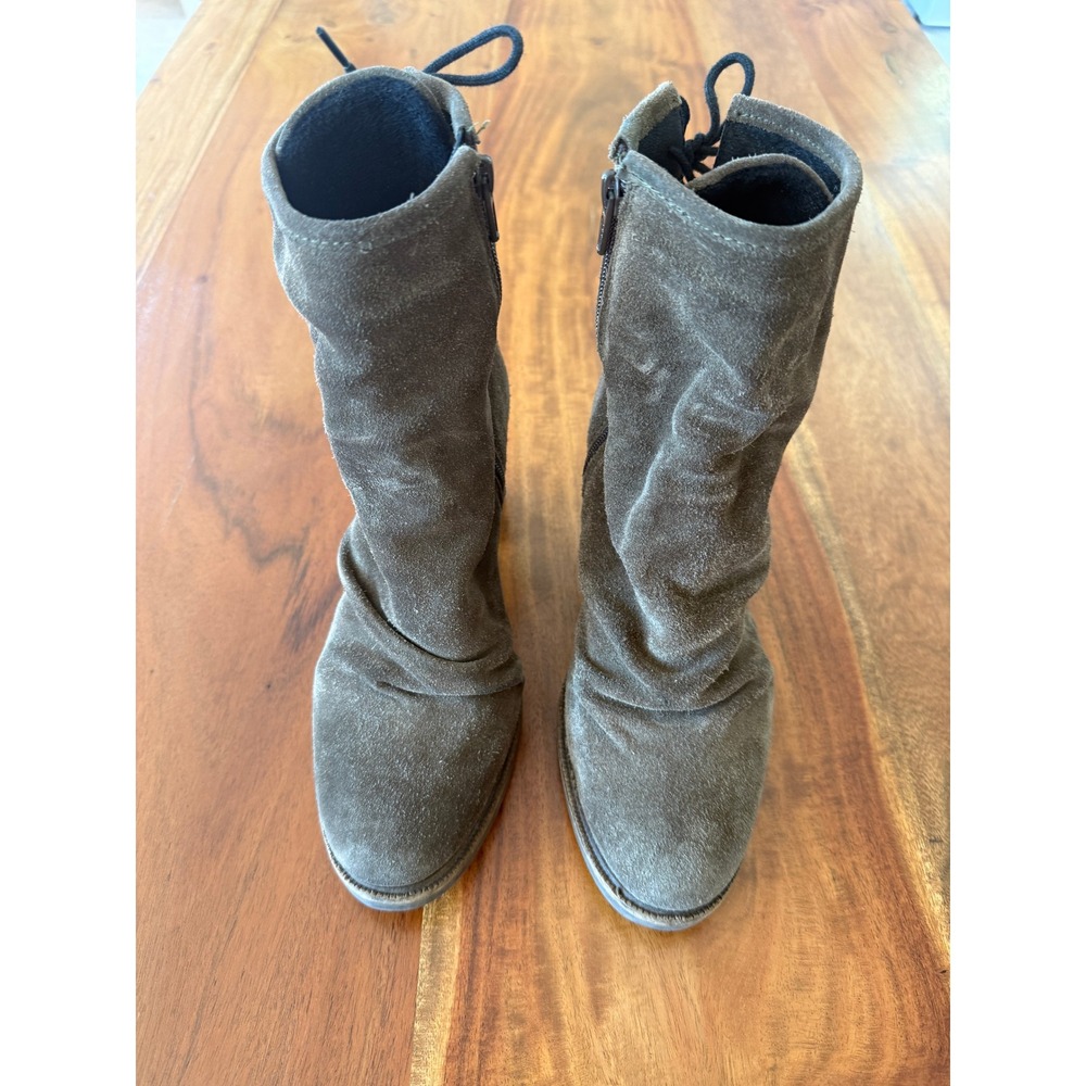 Bos & Co Women's Brown Barlow ‎ Slouch Heeled Ankle Boots Size 37 US 6.5-7